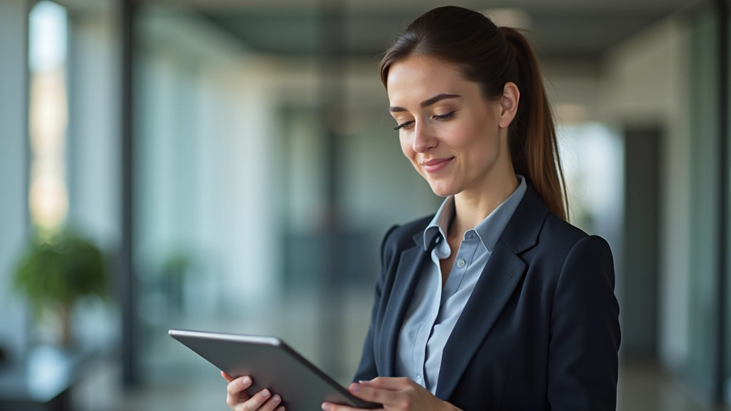 Ženská ruka ukazuje na tablet s grafy a tabulkami finančního plánování